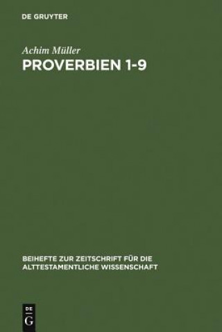 Książka Proverbien 1-9 Achim Muller