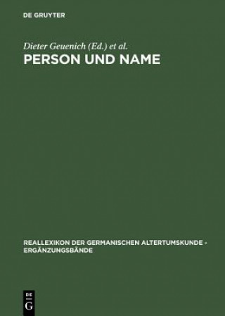 Buch Person und Name Dieter Geuenich