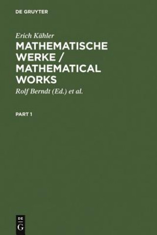 Kniha Mathematische Werke / Mathematical Works Erich Kahler