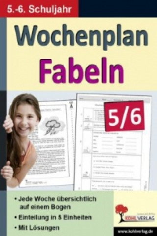 Kniha Wochenplan Fabeln 5/6 Birgit Brandenburg