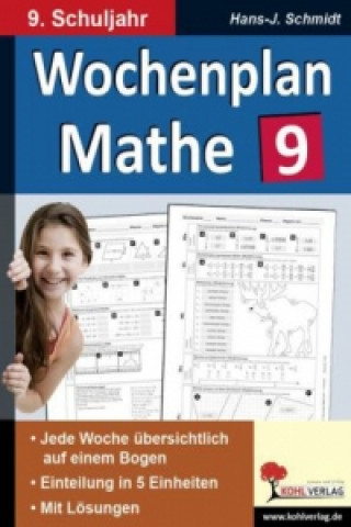Kniha Wochenplan Mathe, 9. Schuljahr Hans-J. Schmidt