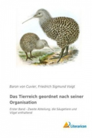 Book Das Tierreich geordnet nach seiner Organisation Baron von Cuvier