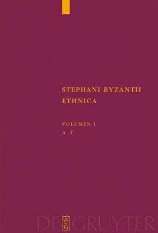 Βιβλίο Alpha - Gamma Stephani Byzantii Ethnica