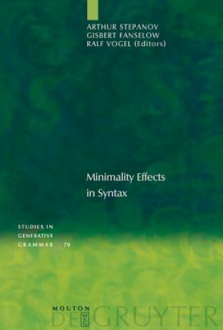 Könyv Minimality Effects in Syntax Gisbert Fanselow
