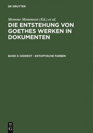 Książka Diderot - Entoptische Farben Momme Mommsen