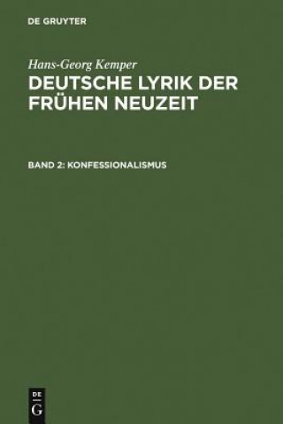 Kniha Konfessionalismus Hans-Georg Kemper