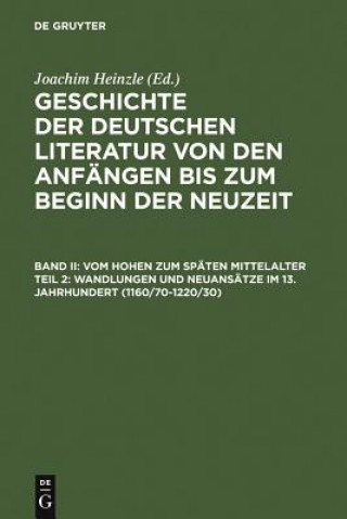 Carte Wandlungen und Neuansatze im 13. Jahrhundert Joachim Heinzle