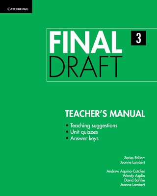 Knjiga Final Draft Level 3 Teacher's Manual Jeanne Lambert