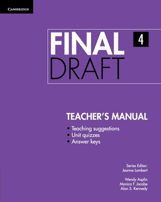 Buch Final Draft Level 4 Teacher's Manual Jeanne Lambert