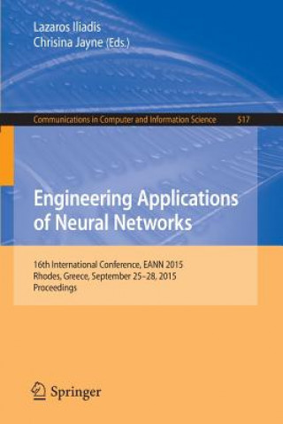 Libro Engineering Applications of Neural Networks Lazaros Iliadis