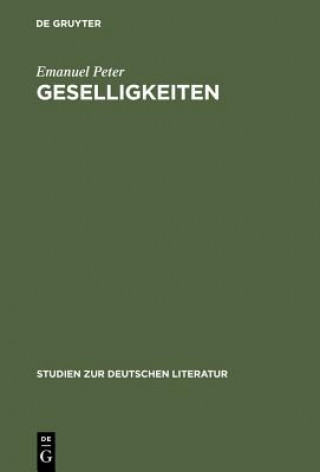 Libro Geselligkeiten Emanuel Peter