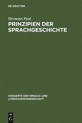 Kniha Prinzipien Der Sprachgeschichte Hermann Paul