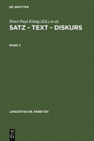 Knjiga Satz - Text - Diskurs. Band 2 Peter-Paul König