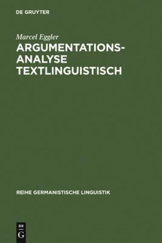 Książka Argumentationsanalyse textlinguistisch Marcel Eggler