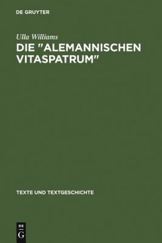 Knjiga Die Alemannischen Vitaspatrum Ulla Williams