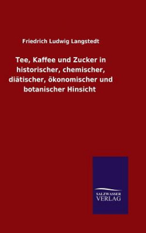 Carte Tee, Kaffee und Zucker in historischer, chemischer, diatischer, oekonomischer und botanischer Hinsicht Friedrich Ludwig Langstedt