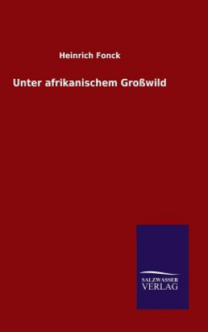 Książka Unter afrikanischem Grosswild Heinrich Fonck