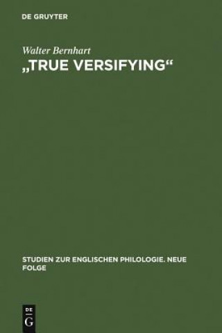 Könyv True Versifying Walter Bernhart