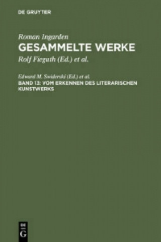 Kniha Vom Erkennen des literarischen Kunstwerks Edward M. Swiderski