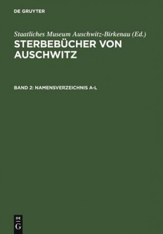 Kniha Namensverzeichnis A-Z. Annex Staatliches Museum Auschwitz-Birkenau