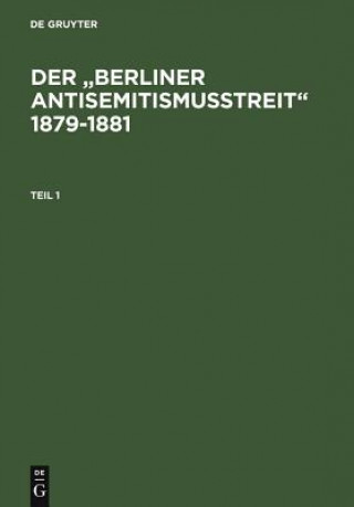 Książka Der Berliner Antisemitismusstreit 1879-1881 Karsten Krieger