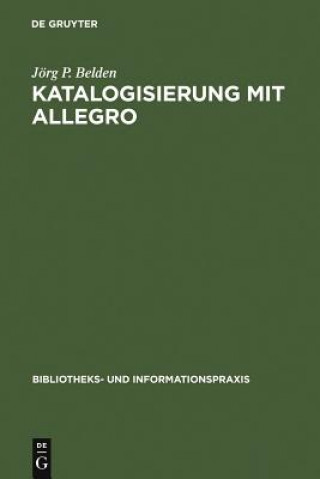 Книга Katalogisierung mit Allegro Jörg P. Belden