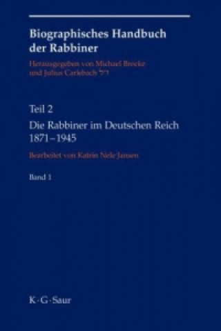 Livre Die Rabbiner Im Deutschen Reich 1871-1945 Michael Brocke