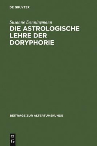 Książka astrologische Lehre der Doryphorie Susanne Denningmann