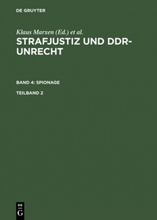 Kniha Strafjustiz und DDR-Unrecht. Band 4 Klaus Marxen