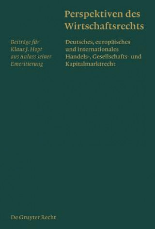 Kniha Perspektiven des Wirtschaftsrechts Harald Baum
