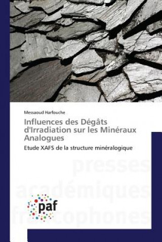 Carte Influences des Degats d'Irradiation sur les Mineraux Analogues Harfouche Messaoud