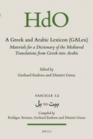 Könyv Greek and Arabic Lexicon (Galex) Gerhard Endress