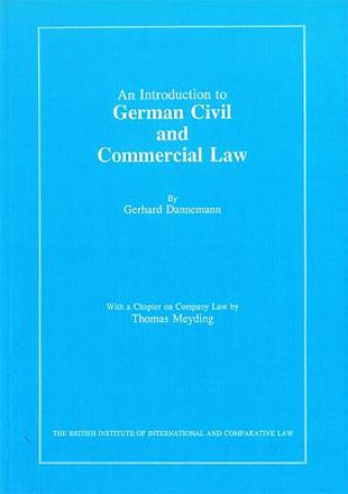 Kniha Introduction to German Civil and Commercial Law Gerhard Dannemann