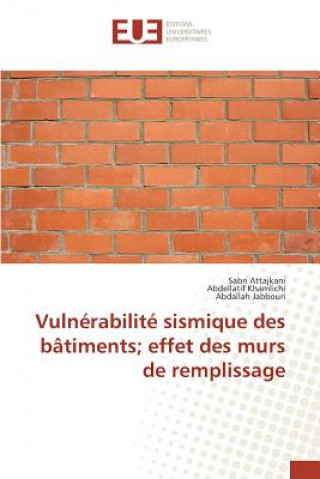 Kniha Vulnerabilite sismique des batiments; effet des murs de remplissage Attajkani Sabri
