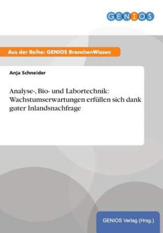 Kniha Analyse-, Bio- und Labortechnik Anja Schneider