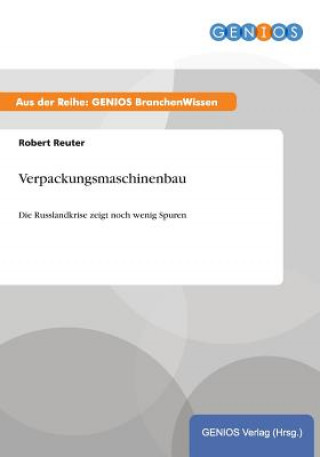 Buch Verpackungsmaschinenbau Robert Reuter