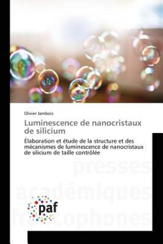 Carte Luminescence de nanocristaux de silicium Jambois Olivier
