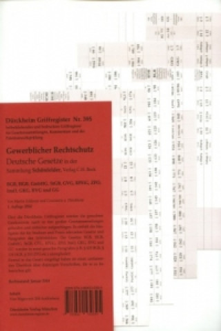 Játék Gewerblicher Rechtschutz, Deutsche Gesetze in der Sammlung Schönfelder, Griffregister Constantin von Dürckheim