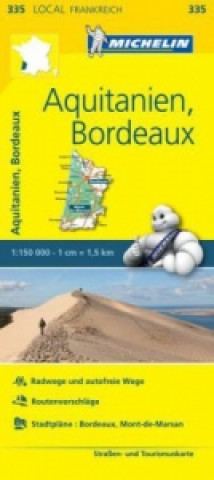 Materiale tipărite Michelin Karte Aquitanien, Bordeaux. Gironde, Landes. Gironde, Landes Michelin
