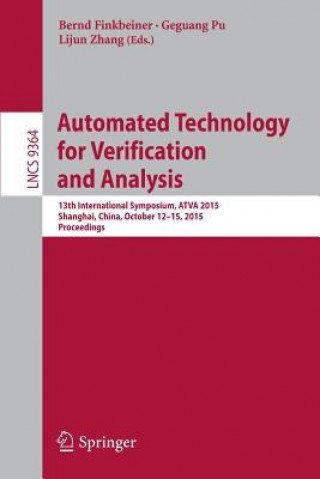 Könyv Automated Technology for Verification and Analysis Bernd Finkbeiner
