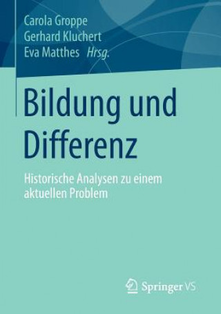 Βιβλίο Bildung Und Differenz Carola Groppe