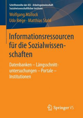 Kniha Informationsressourcen Fur Die Sozialwissenschaften Wolfgang Mallock