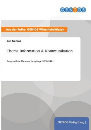 Kniha Thema Information & Kommunikation Gbi Genios