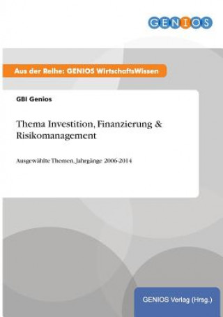 Buch Thema Investition, Finanzierung & Risikomanagement Gbi Genios