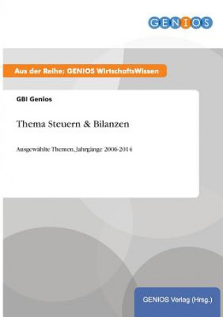 Könyv Thema Steuern & Bilanzen Gbi Genios