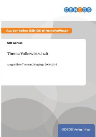 Kniha Thema Volkswirtschaft Gbi Genios