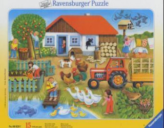 Hra/Hračka Ravensburger Kinderpuzzle - 06020 Was gehört wohin? - Rahmenpuzzle für Kinder ab 3 Jahren, mit 15 Teilen 