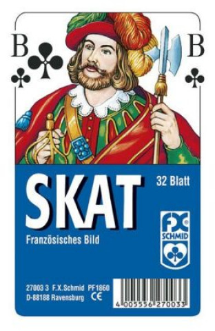 Joc / Jucărie Skat, Französisches Bild (Spielkarten) 