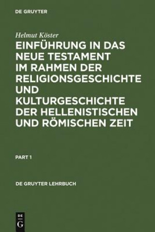 Książka Einfuhrung in das Neue Testament im Rahmen der Religionsgeschichte und Kulturgeschichte der hellenistischen und roemischen Zeit Helmut Koster