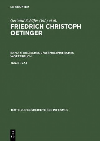 Kniha Biblisches und emblematisches Woerterbuch Martin Schmidt